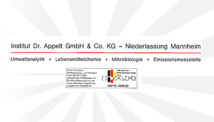 Institute Dr. Appelt Gmbh & Co. KG - Niederlassung